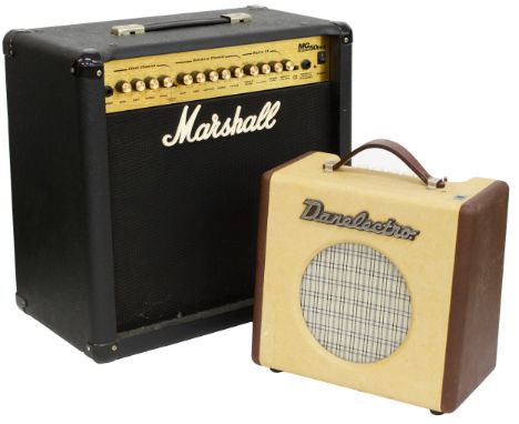 Danelectro Nifty Fifty guitar amplifier; together with a Marshall MG Series 50DFX guitar amplifier (2)  *Please note: Gardine