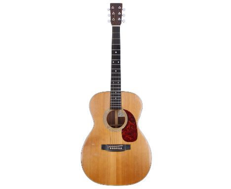 1996 David Duncanson Grand Concert acoustic guitar, made in France; Back and sides: Indian rosewood, surface scratches and ot