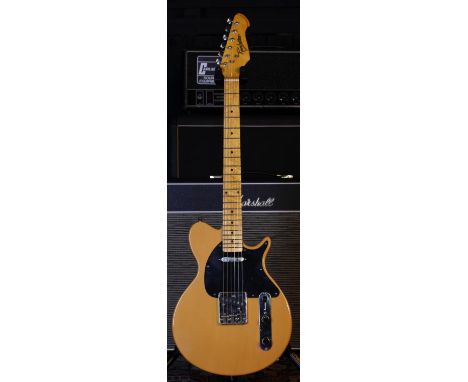 Revelation TTX electric guitar; Body: butterscotch finish, a few light marks but generally good; Neck: maple; Fretboard: mapl