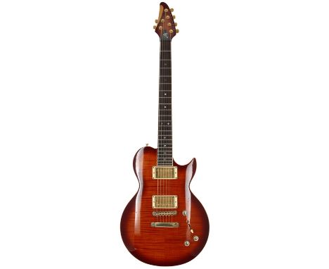 2002 Brian Moore Guitars iM electric guitar, made in Korea;&nbsp;Body: orange burst finish, light dings, surface scratches to