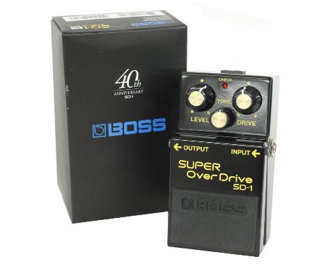 Boss 40th Anniversary SD-1 Super Overdrive guitar pedal, boxed  *Please note: Gardiner Houlgate do not guarantee the full wor