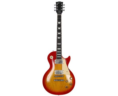 1999 Gibson Les Paul Standard electric guitar, made in USA; Body: cherry sunburst finish upon cherry finish mahogany back, bu