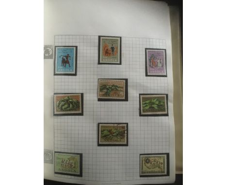 PORUGAL COLONIES STAMPS : Mint & used collection in album with many sets or part sets from 1950s & 60s inc Angola, Cape Verde