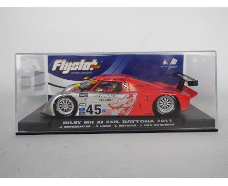 Flyslot - a 1:32 scale Racing slot car. Item is a Riley MK XI 24H. Daytona 2011 and is coded with 700104, appears to be mint 