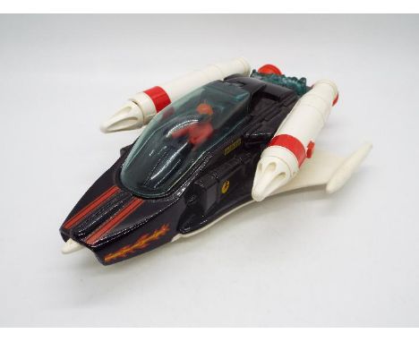 Dinky Toys - A very unusual version of Dinky Toys #361 Space Battle Cruiser. The model features a black body, white wings and