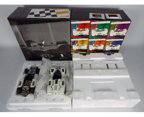 Exoto - An Exoto 2 car gift set from the CAN AM Collection in 1:18 scale, Chaparral 2E 1966 Monterey Grand Prix, models appea