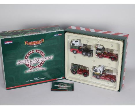 Corgi - a limited edition 1:50 scale diecast truck set # CC99202 Eddie Stobart 40th Anniversary Set from the Hauliers of Reno