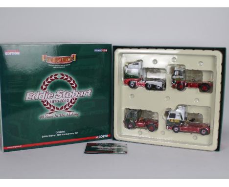 Corgi - an Eddie Stobart 40th Anniversary Set issued in a limited edition 1:50 scale diecast truck set # CC99202 appears mib 