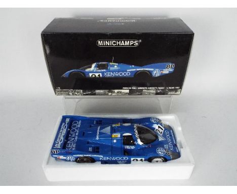 Minichamps - A 1:18 scale model Porsche 956L Andretti Le Mans 1983, model appears NM in VG box. (This does not constitute a g