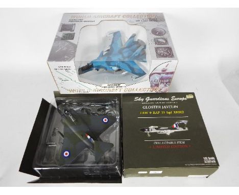 Gaincorp - Sky Guardians - 2 x boxed 1:72 scale fighter jets, a Gaincorp Sukhoi SU-32FN Strike Flanker # 8012, this aircraft 