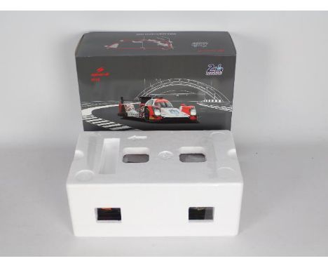 Spark - 1 x die-cast model racing car  - lot includes a white and red coloured Oreca 05 - Nissan #44 Le Mans. Box appears in 