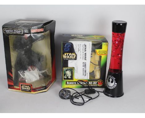 Star Wars - A selection of merchandise comprising of an untested electronic remote control R2-D2 (appears to have UV yellowin