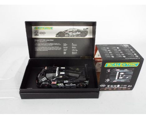 Scalextric - a 1:32 scale racing slot car - A legends limited edition of 2,000 (numbered 1,293) super slot McLaren F1 GTR 199