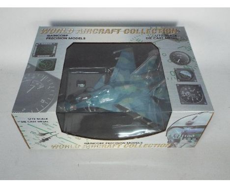 Gaincorp World Aircraft Collection -A boxed 1:72 scale Sukhoi SU-33 Sea Flanker number 65 # 8016B, the model appears Mint in 