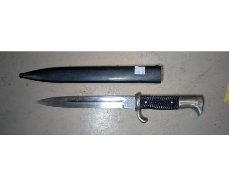A German WWII period bayonet Solingen Robert Klass to fullered blade with scabbard