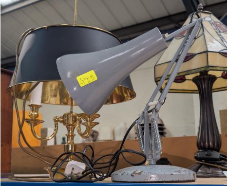 An angle poise lamp and one other lamp.