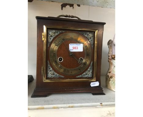 Square chiming mantel clock 