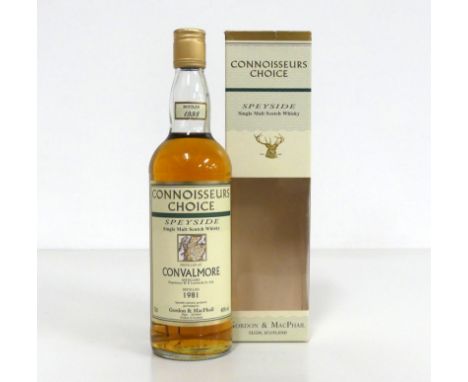 1 70-cl bt Connoisseurs Choice Convalmore Speyside 1981 Single Malt Scotch Whisky bottled 1998 by Gordon &amp; MacPhail oc