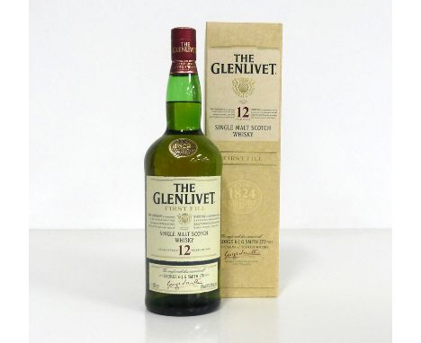 1 litre bt The Glenlivet  First Fill 12YO Single Malt Scotch Whisky 40% oc