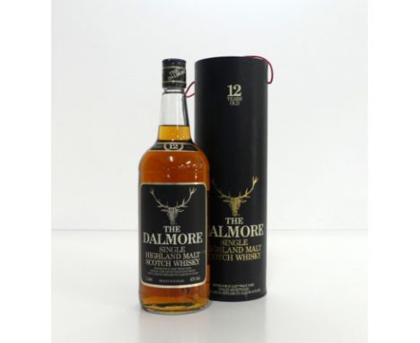 1 litre bt The Dalmore 12YO Single Highland Malt Scotch Whisky 43% original tube