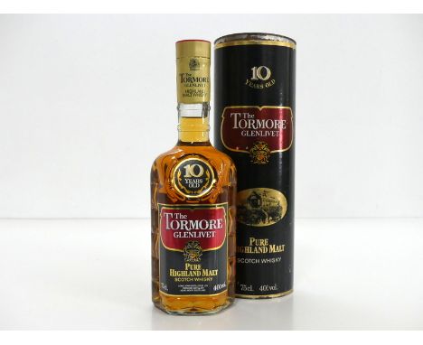 1 75-cl bt The Tormore Glenlivet Pure Highland 10YO Malt Scotch Whisky 40% original tube