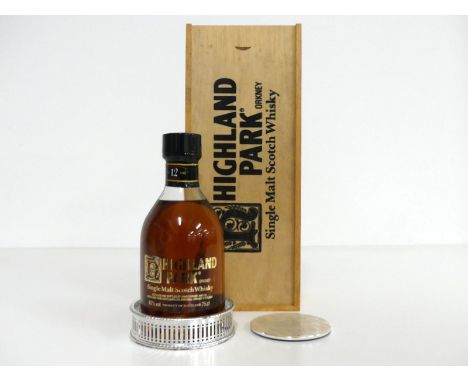 1 75-cl bt Highland Park 12YO Orkney Single Malt Scotch Whisky 40% owc with coasters and stand