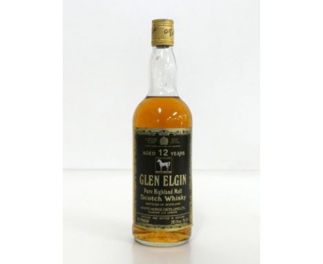 1 26 2/3 fl oz bt Glen Elgin 12YO Pure Highland Malt Scotch Whisky 75° proof White Horse distilled