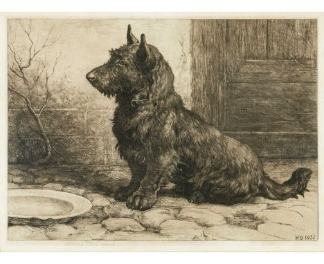 HERBERT DICKSEE (English 1862-1942) limited edition (325) etching - entitled, 'Forgotten', signed fully in pencil, 30 x 41cms