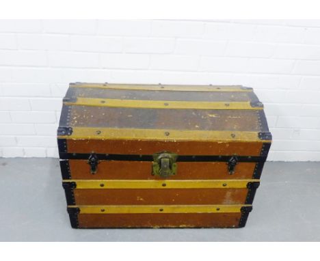 A domed top trunk, 55 x 76cm