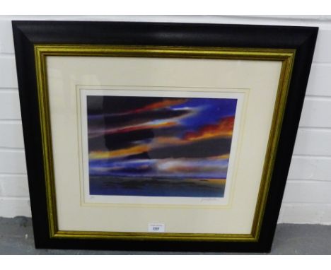 Peter Goodfellow, limited edition pencil signed print, No. 15/495, in a glazed frame, 60 x 53cm