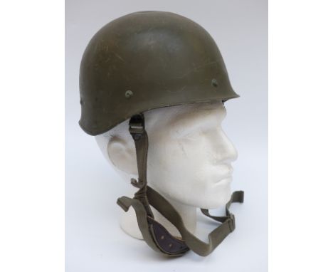 French paratrooper helmet complete with liner and chin strap