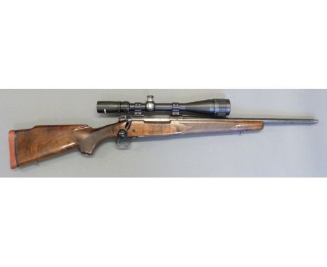 Winchester model 70 XTR Sporter Varmint  .223 REM bolt action rifle with chequered semi-pistol grip and forend, raised cheek 