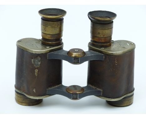 A pair of military Dollond Prismatic x6 binoculars with ministry broad arrow marks and marked NP 15
