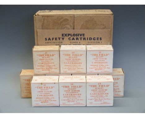 Two-hundred and fifty George Gibbs of Bristol 'The Field' shotgun cartridges, all in original boxes with original trade box. 