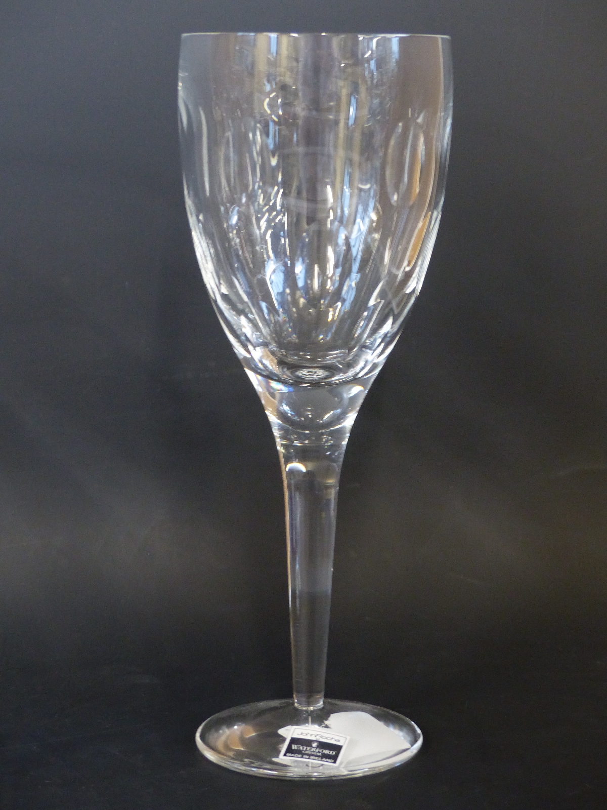 Six Waterford John Rocha Imprint wine glasses, 23cm tall