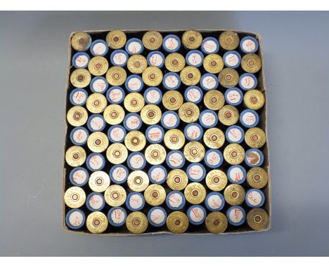 One-hundred F J Cole of Cirencester 'The Champion' Eley-Kynoch 12 gauge shotgun cartridges. PLEASE NOTE THAT A VALID RELEVANT