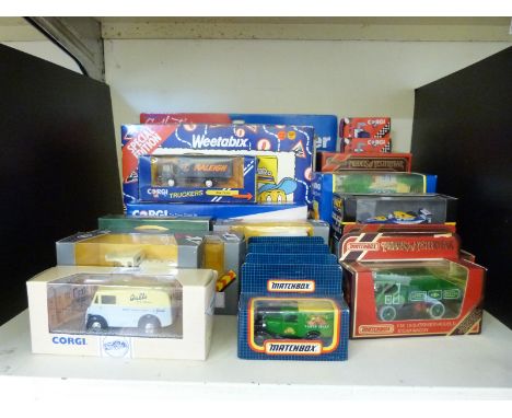 A collection of boxed Matchbox Models of Yesteryear, Corgi including Weetabix special edition, Esso collection lorries etc al