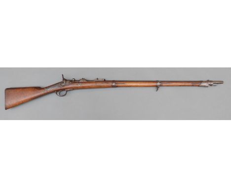 Albini-Braendlin 11mm service rifle with 'trapdoor' action, rear ladder sight, sling suspension loop, lift up breech block st