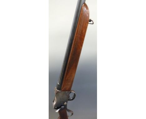 WW Greener GP Mk II 12 bore Martini-Henry action shotgun with 30 inch barrel, overall length 118cm, length of pull 37cm, seri