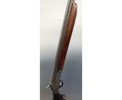 Harrington & Richardson model 176 12 bore shotgun with shaped stock, orange sight and 30" barrel, overall length 114cm, lengt