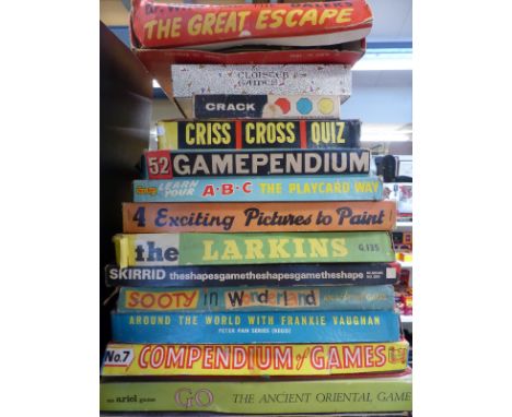 Twenty-five vintage games including Chad Valley, Sooty in Wonderland, Speedway, Dr Who and the Daleks, The Great Escape, Park