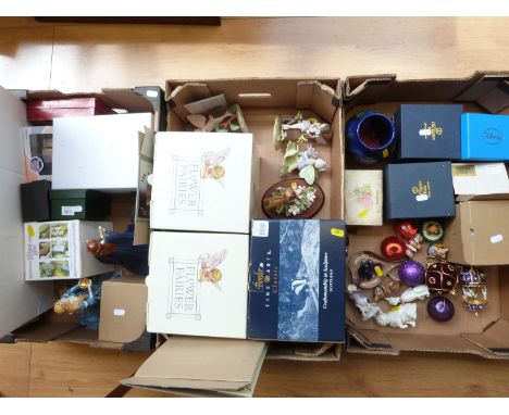 A collection of ceramics including Lilliput Lane Big Ben, Old Tupton ware, Royal Worcester flower fairies and a Border Fine A