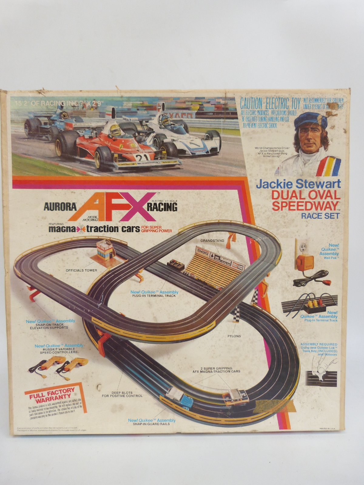 Aurora Racing AFX Jackie Stewart Dual Oval Speedway Scalextric style ...