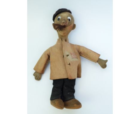 Chad Valley Tom Websters George Daily Mail advertising felt doll, 30cm tall 