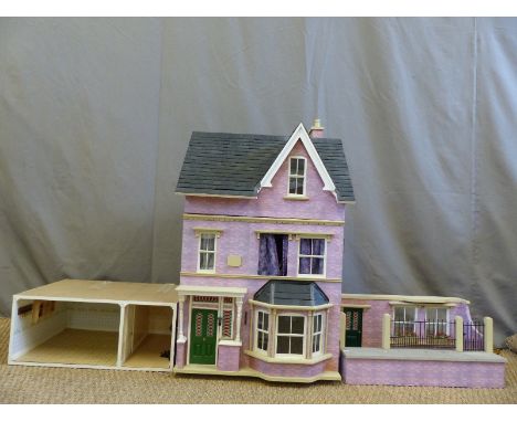 Sid Cooke Centenary model doll's house and furniture 1:12 scale, 125x54x54cm.  