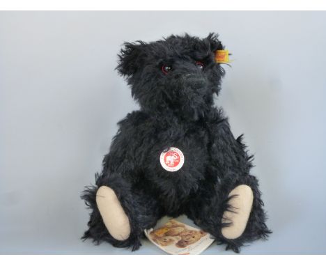 Steiff Classic Teddy Bear with black mohair, 23cm tall  