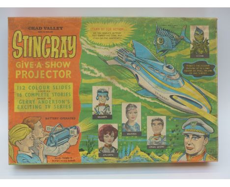 Chad Valley Stingray Give-a-Show projector and slides, in original box