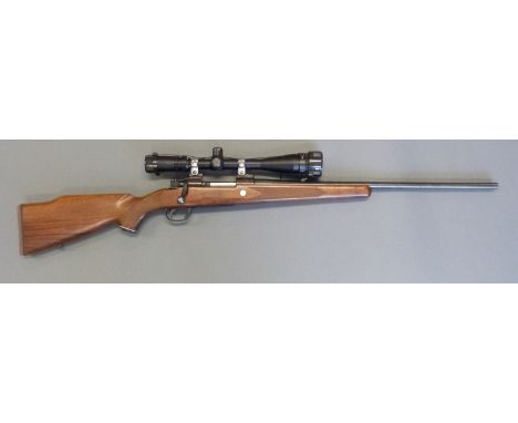 Midland Gun Co .300 WIN MAG bolt action rifle with chequered semi-pistol grip and forend, sling suspension mounts, Hawke VAR 