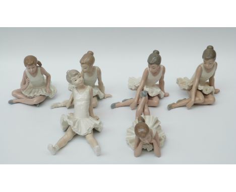 Six Nao ballet dancer figures 