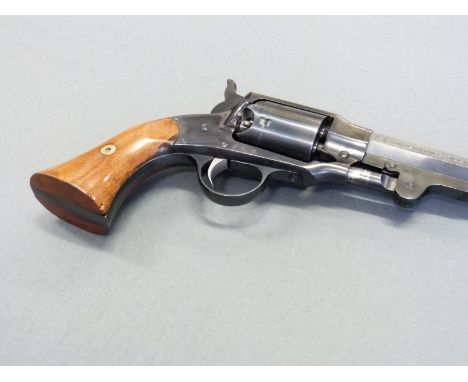 Euroarms of America Rogers & Spencer .44 six shot revolver with shaped wooden grips, hair trigger, cone front sight and 7.5 i